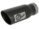 AFE: MACH Force-Xp 4" 409 Stainless Steel Exhaust Tip 	 4" In x 5" Out x 12" L Bolt-On Left