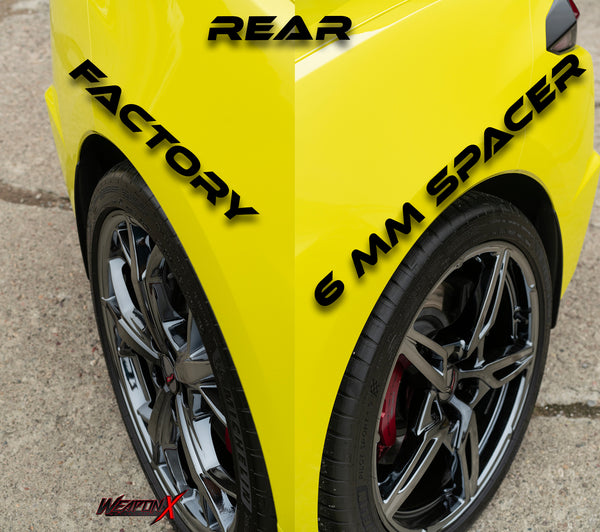 WEAPONX "Flush Look" Wheel Spacers (Slip On) [Corvette C8] WEAPONX