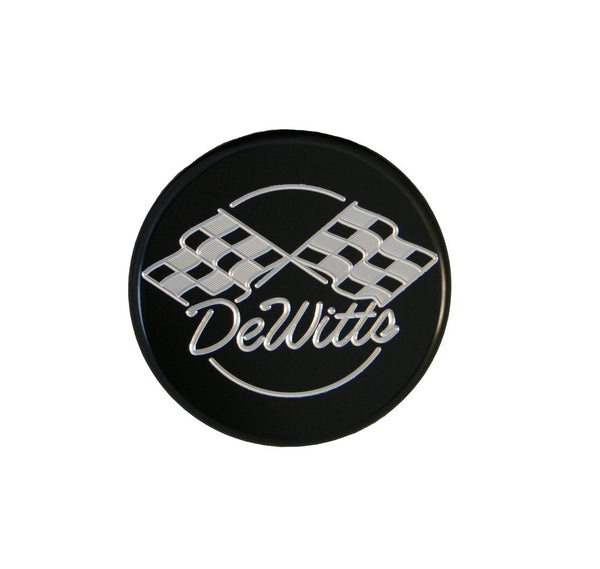 DeWitts: Universal Billet Machined 15 lb Round Cap Black