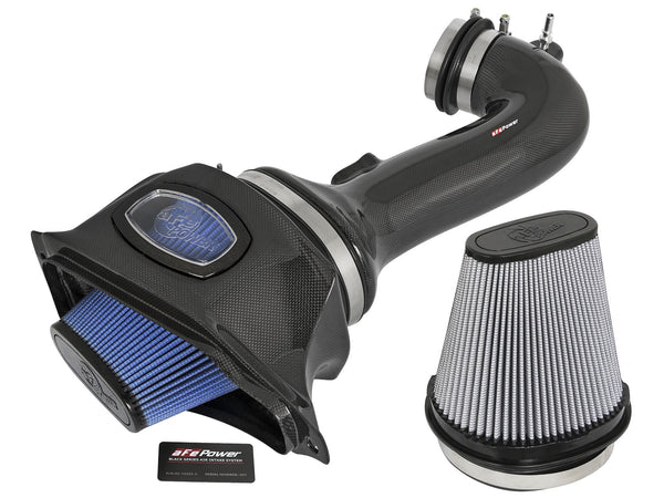 AFE: Black Series Momentum Carbon Fiber Cold Air Intake System w/Dual Filter Media Chevrolet Corvette Z06 (C7) 15-19 V8-6.2L (sc)