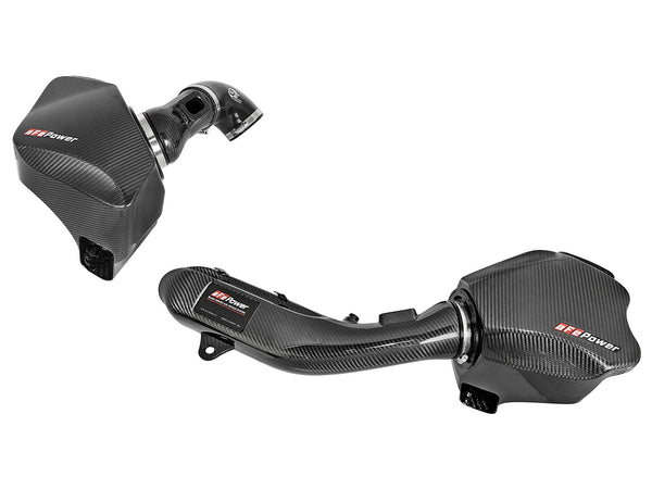 AFE: Black Series Momentum Carbon Fiber Cold Air Intake System w/Pro 5R Filter Media BMW M3 (F80) 15-18 /M4 (F82/F83) 15-20/ M2 Competition (F87) 19-20 L6-3.0L (tt) S55