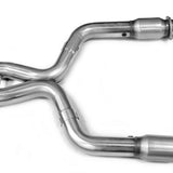 Kooks Headers & Exhaust:  2007-2014 FORD MUSTANG SHELBY GT500 3" X 3" GREEN CATTED X PIPE 5.4/5.8L