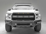AFE: Scorpion Complete Replacement Grille Tread Design Black w/ LED Lights - Ford F-150 Raptor 17-20 Without Camera