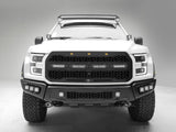 AFE: Scorpion Complete Replacement Grille Tread Design Black w/ LED Lights - Ford F-150 Raptor 17-20 w/Camera
