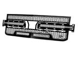 AFE: Scorpion Complete Replacement Grille Tread Design Black w/ LED Lights - '19-20 Chevrolet Silverado 1500
