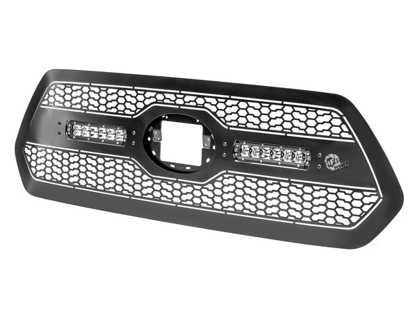 AFE: Scorpion Insert Grille Tread Design Black w/ LED Lights - Toyota Tacoma '18-20