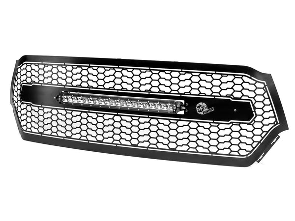 AFE: Scorpion Complete Replacement Grille Tread Design Black w/ LED Lights - RAM 1500 '19-20