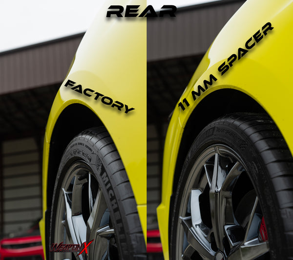 WEAPONX "Flush Look" Wheel Spacers (Slip On) [Corvette C8] WEAPONX Motorsports
