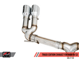 AWE: 2015-2020 Audi 8V S3 - Track Edition Exhaust (102mm Chrome Silver Tips)
