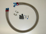 DeWitts: C6 Corvette Oil Cooler Line Kit braided lines and block