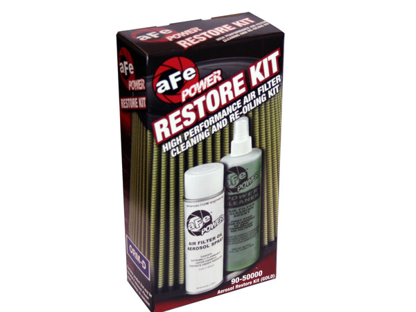 AFE: Air Filter Restore Kit: 6.5 oz Gold Oil & 12 oz Power Cleaner (Aerosol Spray Oil)