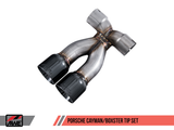 AWE: 2006-2010 Porsche 987 Boxster | 987 Cayman - Exhaust Tip Set (Polished Silver)