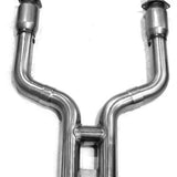 Kooks Headers & Exhaust:  2007-2014 FORD MUSTANG SHELBY GT500 3" X 3" GREEN CATTED H PIPE 5.4/5.8L