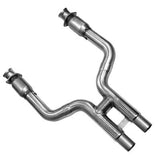 Kooks Headers & Exhaust:  2007-2014 FORD MUSTANG SHELBY GT500 3" X 3" GREEN CATTED H PIPE 5.4/5.8L