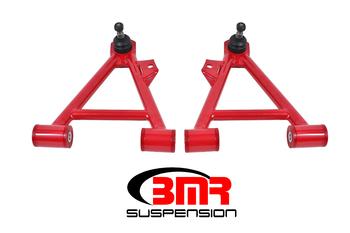 BMR:  1994-2004 Ford Mustang SN95 A-arms, lower, coilover, non-adjust, poly, tall ball joint (Red)