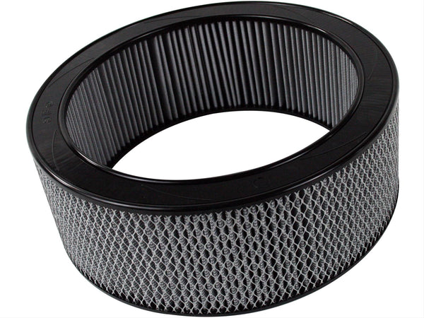 AFE: Round Racing Air Filter w/Pro DRY S Filter Media 14 OD x 11 ID x 5 H in E/M
