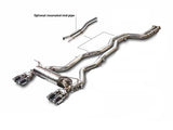 AWE: 2015-2018 BMW M3 3.0T - Non Resonated SwitchPath Exhaust Chrome Silver Tips 90mm