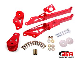 BMR:  2015-2018 Ford Mustang S550 IRS subframe support brace (Red)