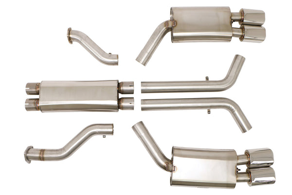 Billy Boat Exhaust: 1990-91 CHEVY C4 CORVETTE ZR1 CAT BACK EXHAUST SYSTEM (OVAL TIPS)