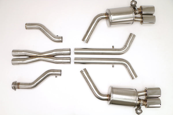 Billy Boat Exhaust: 1990-91 CHEVY C4 CORVETTE ZR1 FUSION CAT BACK EXHAUST SYSTEM (OVAL TIPS)