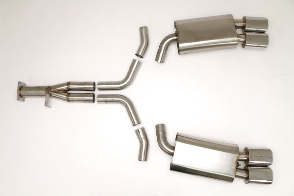 Billy Boat Exhaust: 1984-85 CHEVY C4 CORVETTE L98 CAT BACK EXHAUST SYSTEM 2 1/2″ PIPE, 4-BOLT FLANGE (OVAL TIPS)
