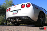 Billy Boat Exhaust: 2005-08 CHEVY C6 CORVETTE FUSION EXHAUST SYSTEM FOR FACTORY NPP (ROUND TIPS)