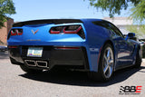 Billy Boat Exhaust: 2014-19 CHEVY C7 CORVETTE -- FUSION GEN. 3 AXLE BACK EXHAUST SYSTEM WITH RETRO KIT (NON-NPP CAR) (ROUND TIPS)