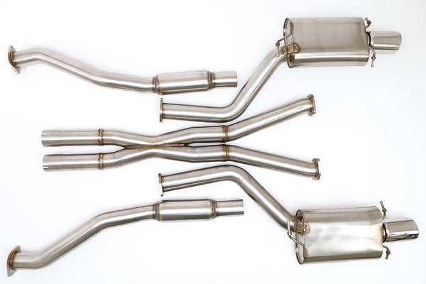 Billy Boat Exhaust: 2003-07 CADILLAC CTS-V CAT BACK EXHAUST SYSTEM WITH X-PIPE (ROUND TIPS)