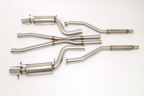 Billy Boat Exhaust: CADILLAC CTS-V GEN2 CAT BACK EXHAUST SYSTEM WITH X-PIPE (ROUND TIPS)