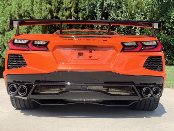 Billy Boat Exhaust: CHEVY C8 CORVETTE STINGRAY FUSION EXHAUST SYSTEM (SPEEDWAY TIPS IN BLACK)