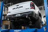 MBRP: 2021+ Dodge Ram TRX -- 3" Cat-Back Dual Split Rear, Race Version Exhaust System -- Stainless Steel w/ Carbon Fiber Tips