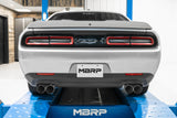 MBRP: 2015-16 Challenger 5.7L HEMI -- 3" Dual Rear Cat-Back, Quad Tips (Race Version), AL
