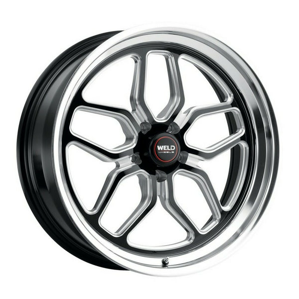 Weld: 18x10.5 Laguna Drag Gloss Black Wheel with Milled Spokes
