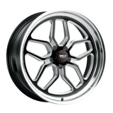 Weld: 18x5 Laguna Drag Gloss Black Wheel with Milled Spokes