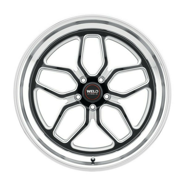 Weld: 18x10 Laguna Drag Gloss Black Wheel with Milled Spokes
