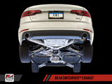 AWE: 2017-2021 Audi A4 B9 - SwitchPath Exhaust (Dual Outlet Diamond Black Tips)