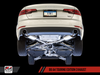 AWE: 2017-2021 Audi A4 B9 - Touring Edition Exhaust Dual Outlet Chrome Silver Tips