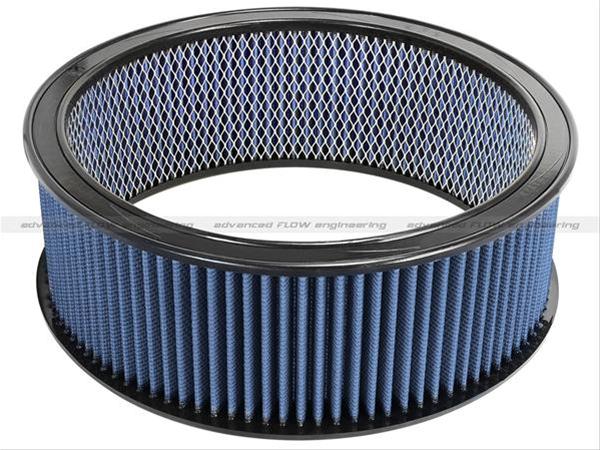 AFE: Round Racing Air Filter w/Pro 5R Filter Media 14 OD x 12 ID x 5 H in E/M