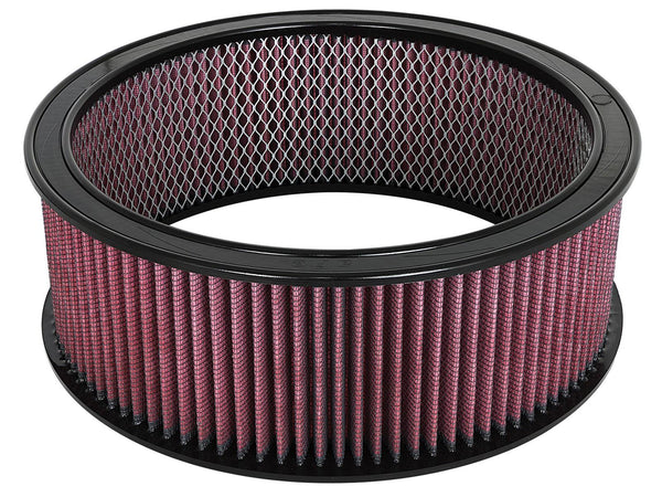 AFE: Round Racing Air Filter w/Pro 5R Filter Media 14 OD x 12 ID x 5 H in E/M