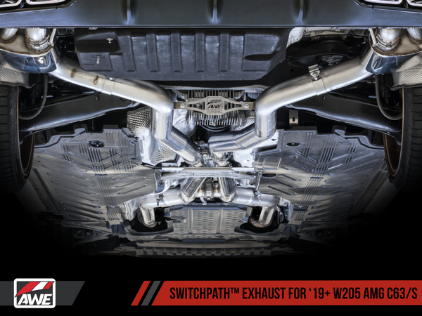 AWE: 2019-2020 Mercedes-Benz W205 AMG C63/S Sedan - SwitchPath Dynamic Exhaust System