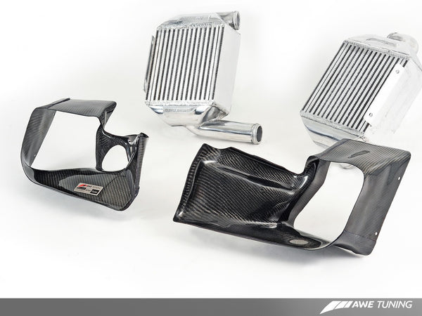 AWE: 2000-04 Audi S4 2.7 Turbo - Intercooler Kit w/ Carbon Fiber Shrouds