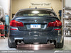 AWE: 2013-16 BMW M5 F10 4.4L - Touring Edition Axle Back Exhaust (Diamond Black Tips)