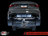AWE: 2017-20 Audi 8V RS 3 2.5T - SwitchPath (Diamond Black RS-style Tips)