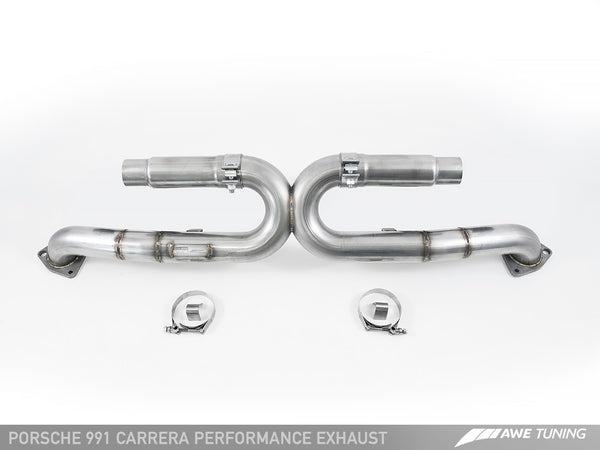 AWE: 2012-2016 Porsche 991 Carrera | Carrera 4 Performance Exhaust System w/Chrome Silver Tips