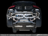 AWE: 2012-2016 Porsche 991 Carrera | Carrera 4 Performance Exhaust System w/Diamond Black Tips