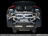 AWE: 2012-2016 Porsche 991 Carrera | Carrera 4 Performance Exhaust System w/Chrome Silver Tips