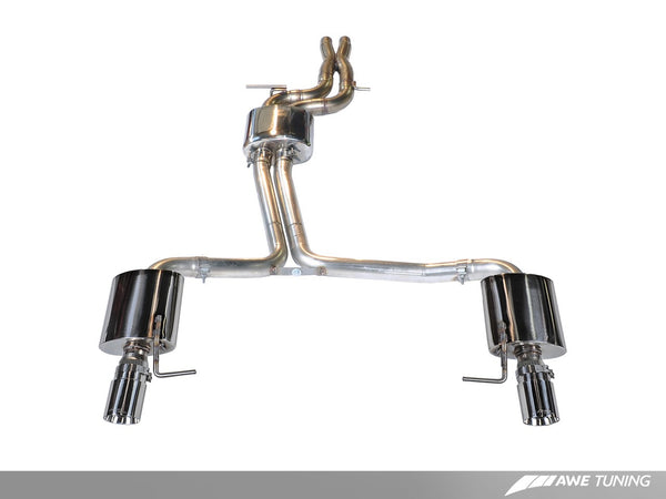 AWE: 2012-2015 Audi A7 C7 3.0T - Touring Edition Exhaust System w/Dual Outlet Diamond Black Tips