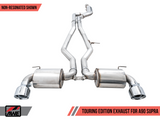 AWE: 2020-21 Toyota Supra A90 - Non-Resonated Touring Edition Exhaust (5" Chrome Silver Tips)