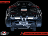 AWE: 2020-21 Toyota Supra A90 - Resonated Touring Edition Exhaust (5" Diamond Black Tips)