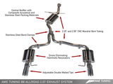AWE: 2009-2020 Audi 8.5 A4 Allroad - Touring Edition Exhaust Dual Outlet Polished Silver Tips